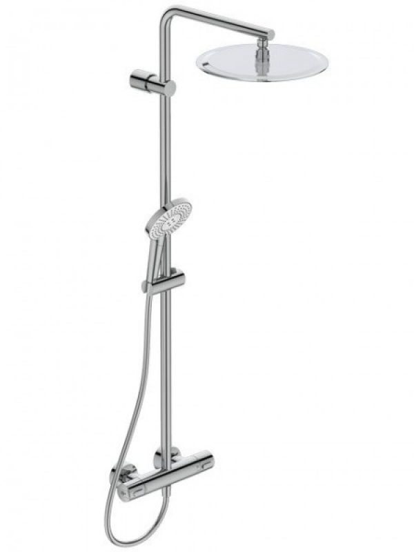 Colonne de Douche Ideal Standard CERATHERM 100 Tête de Douche Ronde Ø300mm Chromé