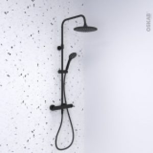 Colonne De Douche Telescopique Medusa Mitigeur Mecanique Noire