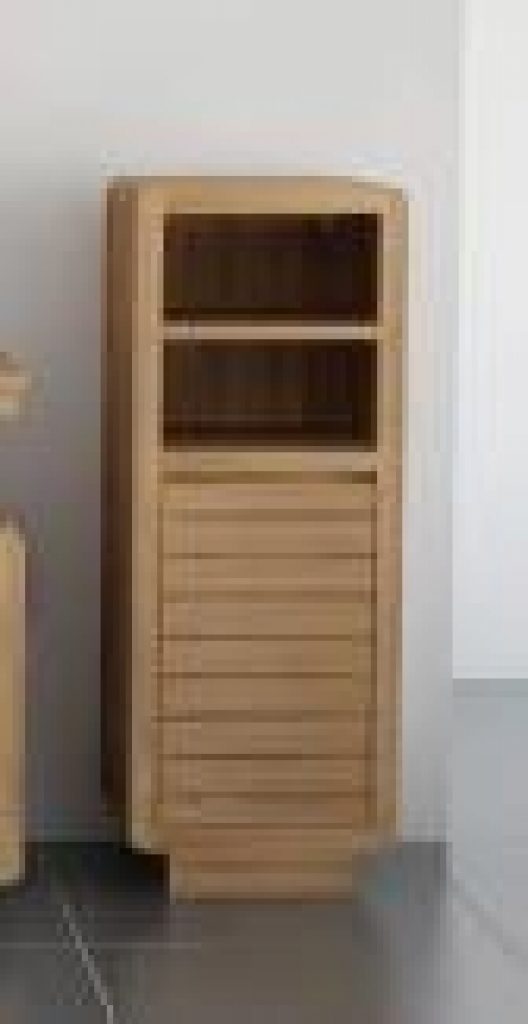 Colonne de salle de bain Ecume en teck H106