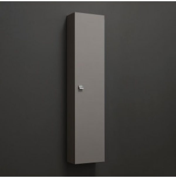 COLONNE DE SALLE DE BAIN SUSPENDUE COULEUR GRIS COLOMBE FONCÉ AVEC ÉTAGÈRES