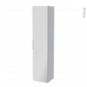 Colonne De Salle De Bains 1 Porte Miroir Hoda Beton Cotes Decors L40 X H182 X P40 Cm