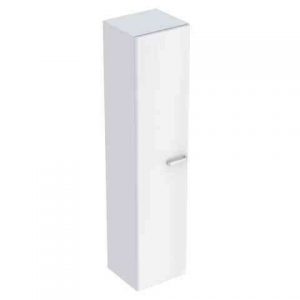Colonne Salle de Bain Geberit Renova Plan 1 Porte 390x1780x387mm Blanc Mat Laqué