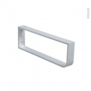 Console Porte Serviettes Murale Gris Aluminium L45 X H15 Cm Hakeo