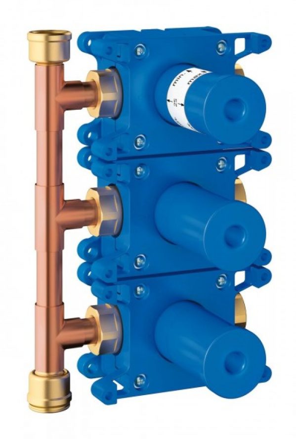 Corps d&rsquo;Encastrement Grohe Rapido C pour panneau de contrôle à 3 sorties