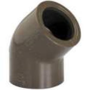 Coude 45° PVC HTA -chaleur- femelle/femelle D.40