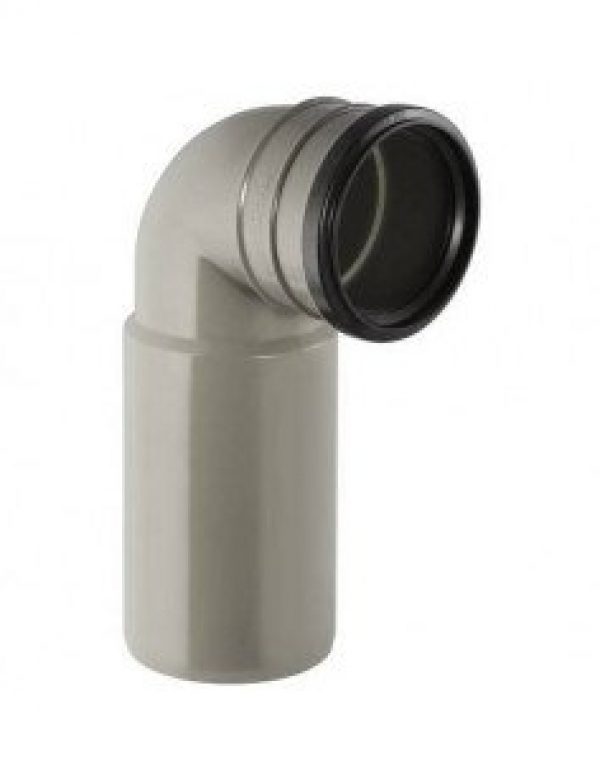 Coude d&rsquo;évacuation PVC 100 mm GEBERIT 367002001