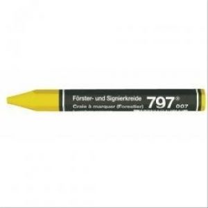 Craie forestière hexagonale Ø12mm Lyra jaune – boîte de 12 – LYRA