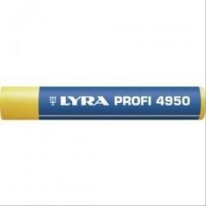 Craie grasse universelle 4950 Ø15mm Lyra jaune – boîte de 12 – LYRA