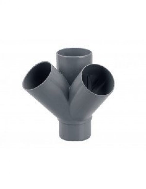 Culotte équipée double équerre mâle-femelle Ø 100