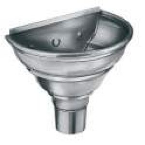 Cuvette demi ronde d&rsquo;angle en Zinc, diamètre 100mm