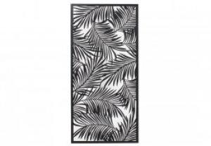 Décoration Murale en Métal Feuilles de Palmier 55 x 120 cm