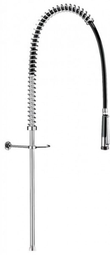 Delabie Combiné de prélavage noir avec colonne longue 3/4″ Noir 1000 mm 433720