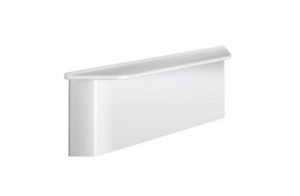 Delabie Tablette douche murale cache fixation siège douche Be-Line Blanc Mat 55x275x90mm 511921W