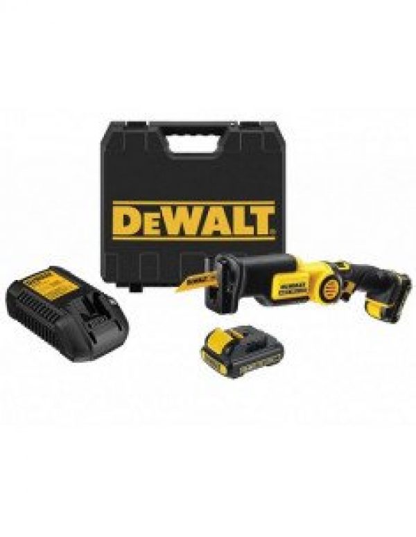 DEWALT – Scie sabre 10V (2x2AH) en coffret standard – DCS310S2