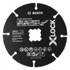 Disque A Tronconner Bosch Professional Carbide Multi Wheel X Lock O 125Mm