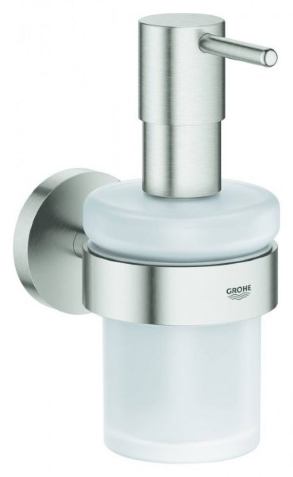 Distributeur de Savon Mural Grohe Essentials avec support Supersteel