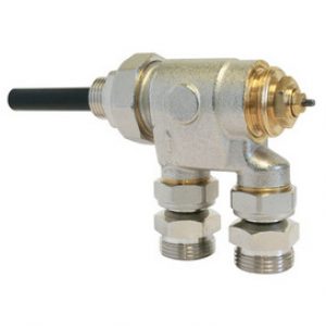 Distributeur thermostatisable + embout M 3/4 EK 1/2 »(15/21) bitube pour radiateur 4 entrées