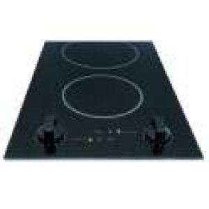 Domino 2 zones vitrocéramique à commandes mécaniques, 29 x 50.5