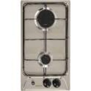 Domino deux feux gaz inox
