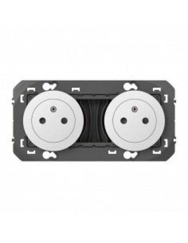 Double prise de courant 2P+T Surface Dooxie 16A précâblées blanc…