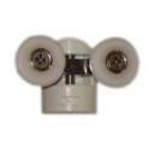 Double roulette ROU12-A pour verre 6mm L.58mm