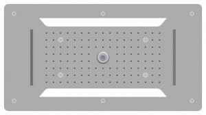 Douche de tête encastrable au plafond XXL- douche de tête en acier inoxydable  DPG5030 – 70 x 38 cm
