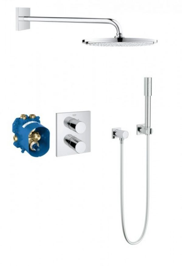 Douche Encastrable Grohe Grohtherm 3000 Cosmopolitan 422mm 1 jet Chromé 34627000