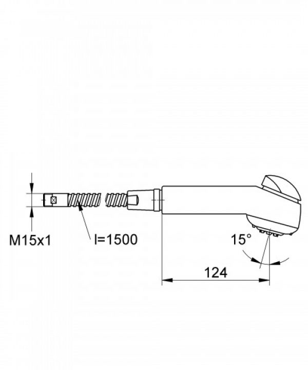 Douchette Extractible Grohe Eichelberg à 2 jets pour mitigeur d&rsquo;évier Vento