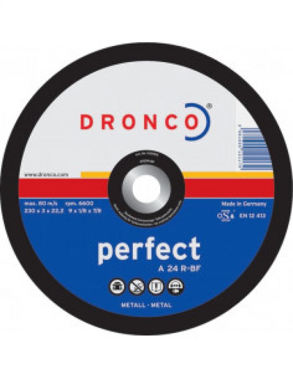DRONCO – Disque 115 x 3 mm à tronçonner les métaux – 1112015