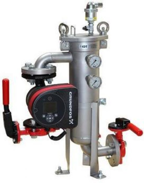 Désemboueur magnétique Eco21-50 en inox Ø80 PN10 21 à 50m³/h