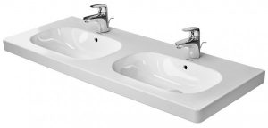 Duravit D-Code Lavabo Double pour meuble blanc (3481200)