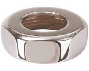 Ecrou 6 pans, laiton chromé Ø12 écrou 3/8