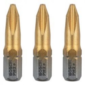 Embouts De Vissage Bosch 2607001546 Max Grip Phillips Ph2 3 Pieces