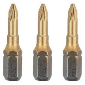Embouts De Vissage Bosch 2607001591 Max Grip Pozidriv Pz1 3 Pieces