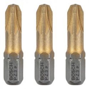 Embouts De Vissage Bosch 2607001595 Max Grip Pozidriv Pz3 3 Pieces