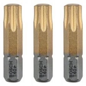 Embouts De Vissage Bosch 2607001697 Max Grip Torx T40 3 Pieces