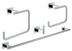 Ensemble Accessoires WC Grohe Essentials Cube 4 en 1