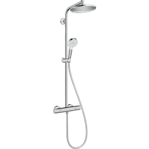 Ensemble de douche chromé – mitigeur thermostatique – Crometta S240 – HANSGROHE
