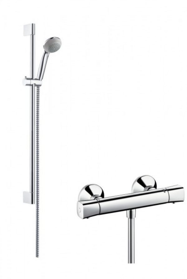 Ensemble de Douche Hansgrohe Crometta 85 Vario 065m avec Ecostat