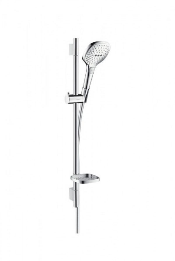 Ensemble de Douche Hansgrohe Raindance Select E 120 EcoSmart Barre 0,65 m Blanc/Chromé