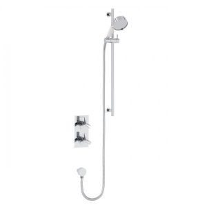 Ensemble de Douche Heritage Hemsby avec mitigeur encastré 200x83x100 mm Chromé