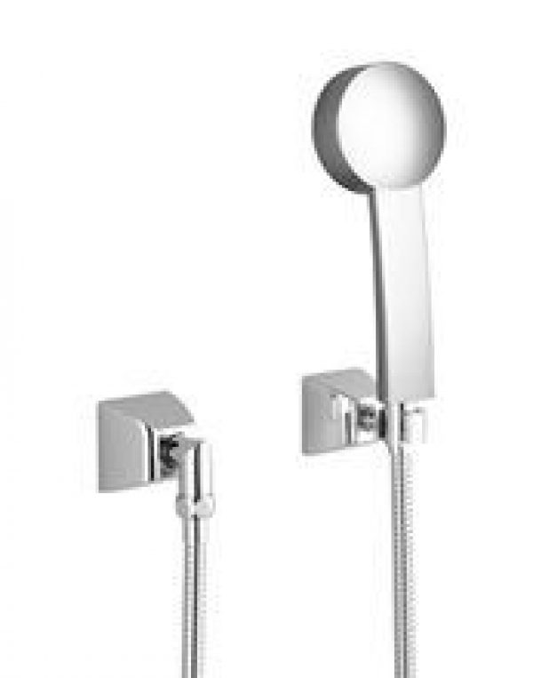 Ensemble de Douche Villeroy et Boch SQUARE mural avec rosaces individuelles