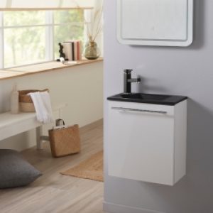 Ensemble meuble lave-mains complet blanc…