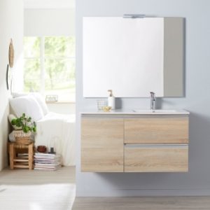 Ensemble meuble salle de bain 100 cm à…