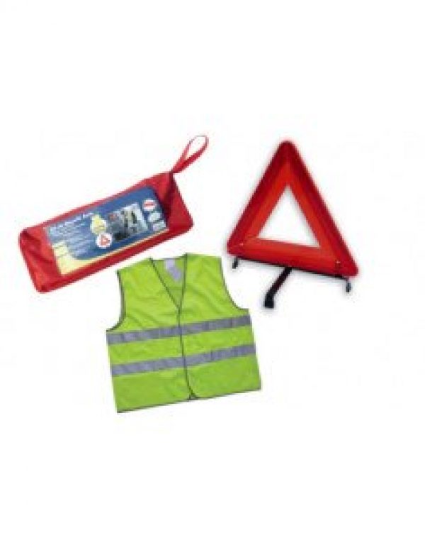 ESCULAPE – Triangle de signalisation + 1 gilet – 12110