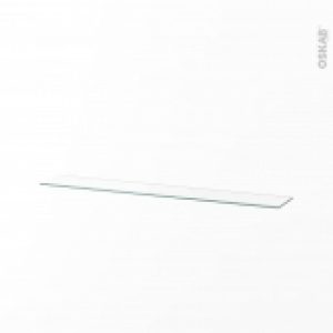 Etagere En Verre  Pour Armoire De Toilette L80Xp17 L767 X P13 X Ep 6Mm Hakeo