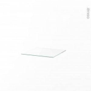 Etagere En Verre Salle De Bains  Pour Colonne L40Xh182 L367 X P3655 X Ep 5Mm Hakeo