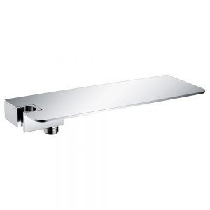 Etagère de rangement pour la douche DS40 avec coude mural et support pour la douchette