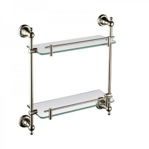 Etagère double en verre Holborn Heritage