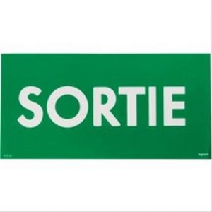 Etiquette de signalisation adhésive pour Bloc lumineux